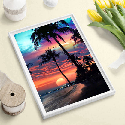 Sunset Sea - Full Round Drill Diamond Painting 30*40CM