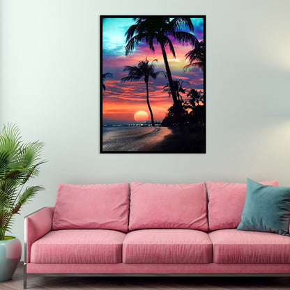 Sunset Sea - Full Round Drill Diamond Painting 30*40CM