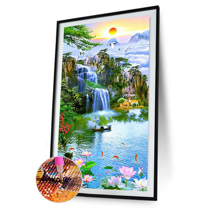 Nature - Full Round Drill Diamond Painting 45*85CM