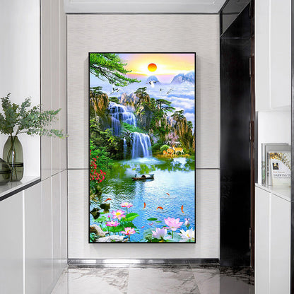 Nature - Full Round Drill Diamond Painting 45*85CM