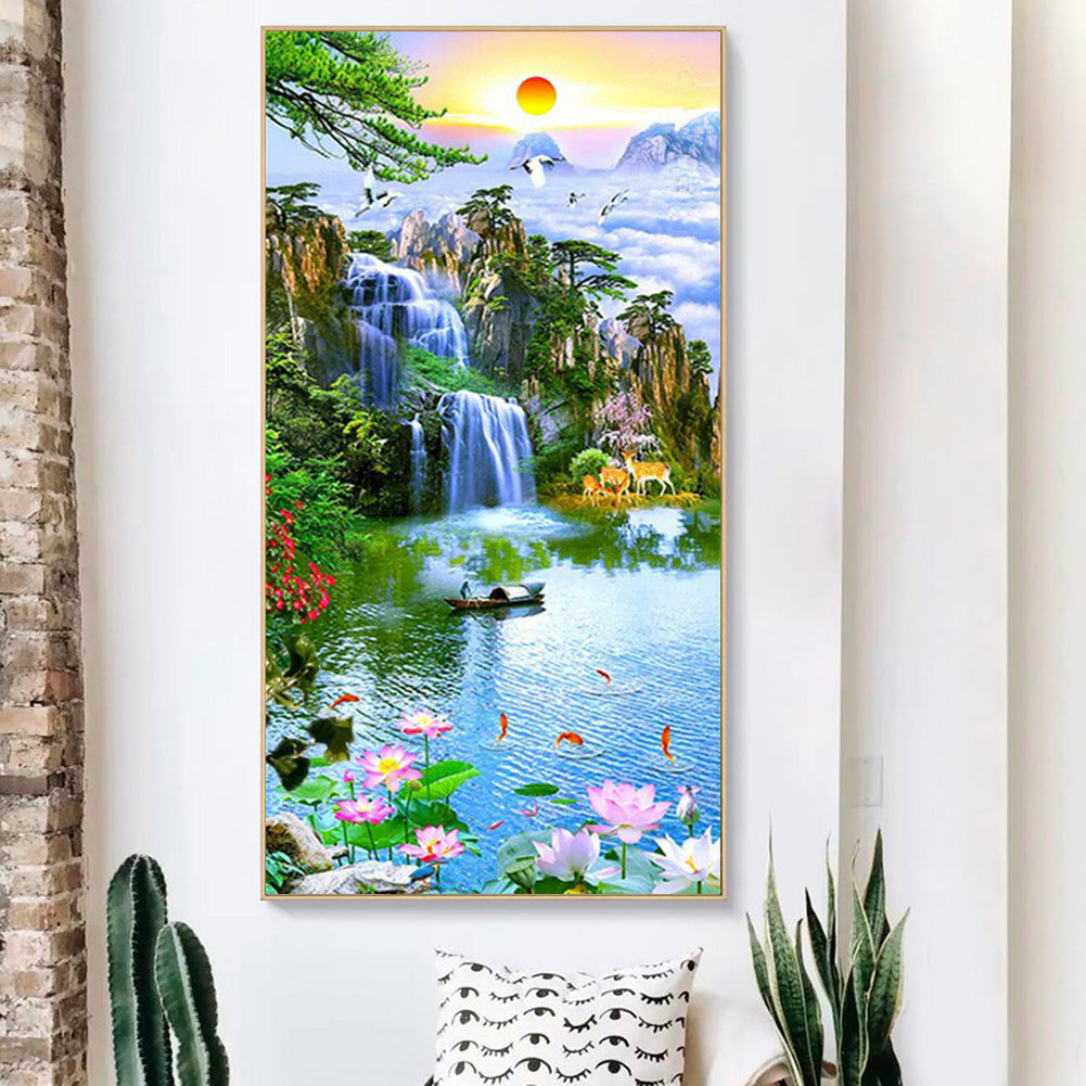 Nature - Full Round Drill Diamond Painting 45*85CM