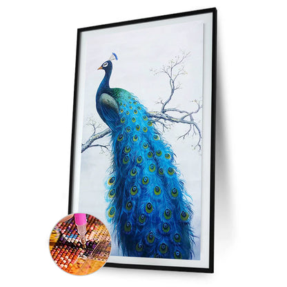 Peacock - Full Round Drill Diamond Painting 45*85CM