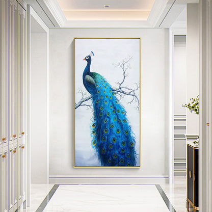 Peacock - Full Round Drill Diamond Painting 45*85CM