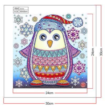 Penguin - Special Shaped Drill Diamodn Painting 30*30CM