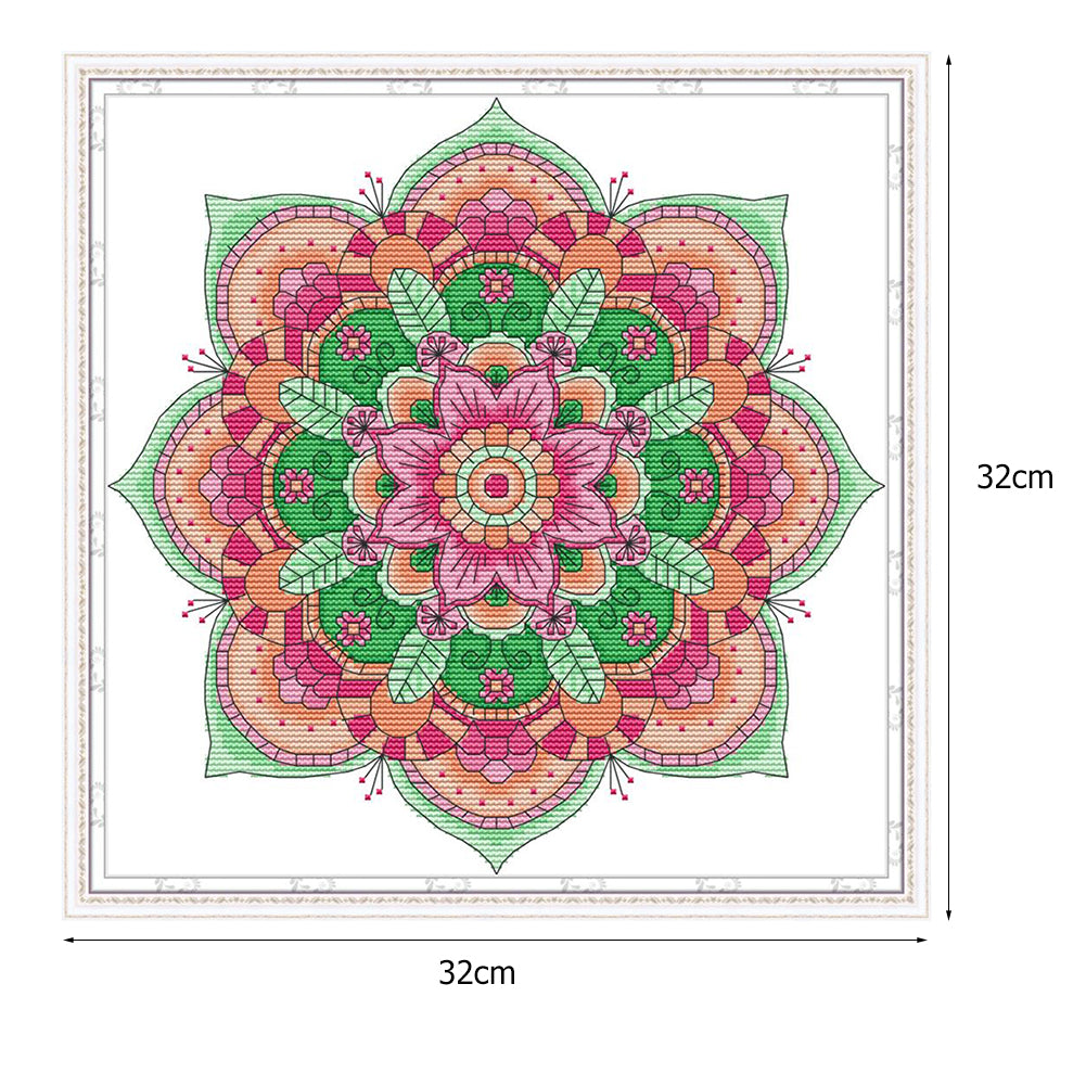 Ethnic Style - 14CT Stamped Cross Stitch 32*32CM