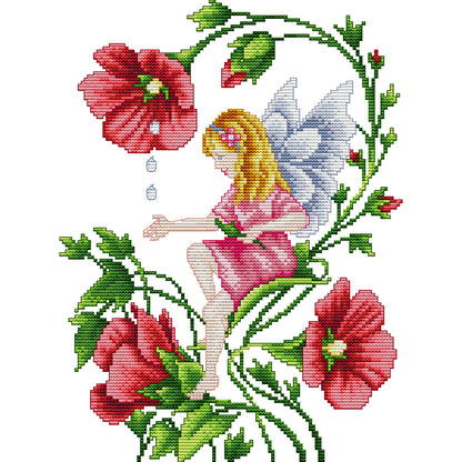 Butterfly Fairy - 14CT Stamped Cross Stitch 27*34CM