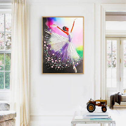 Ballet Girl - Special Shaped Drill Diamodn Painting 30*40CM