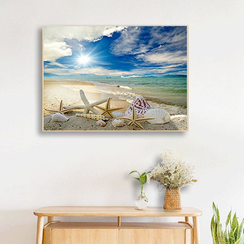 Beach Shell - Full Square Drill Diamond Painting 50*40CM