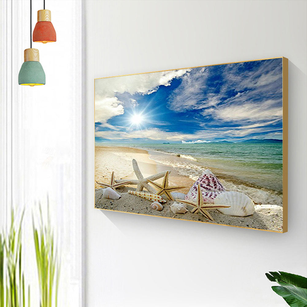 Beach Shell - Full Square Drill Diamond Painting 50*40CM