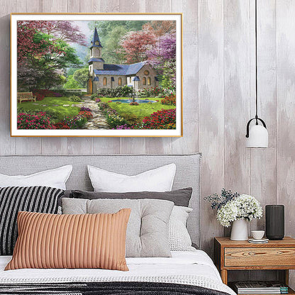 Mountain Cabin - Full Square Drill Diamond Painting 50*40CM