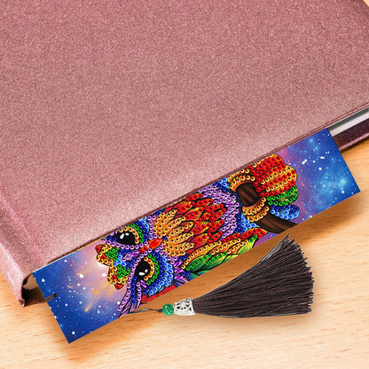 2pcs Birds DIY Special Shaped Diamond Painting Leather Embroidery Bookmark