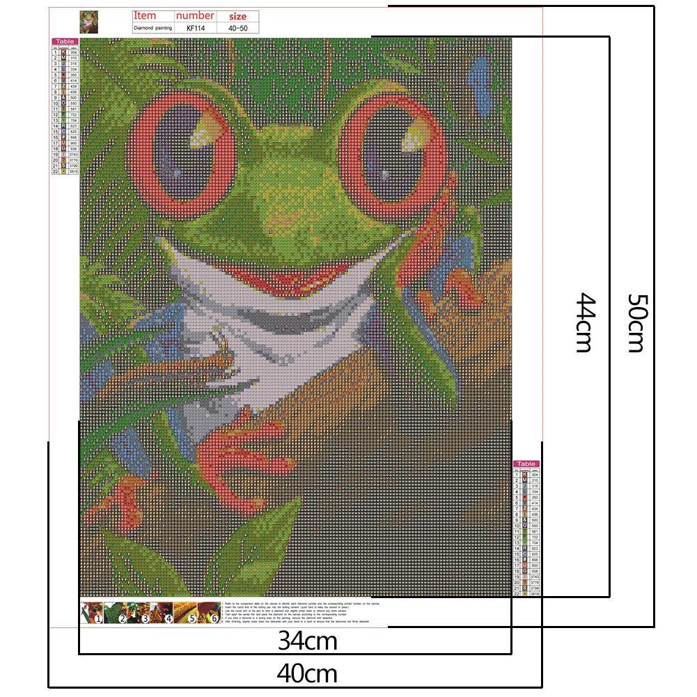 Frog - Full Square Drill Diamond Painting 40*50CM