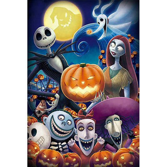 Animated Halloween - Full Round Drill Diamond Painting 30*40CM