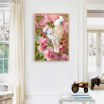 Parrots - Full Round Drill Diamond Painting 30*40CM