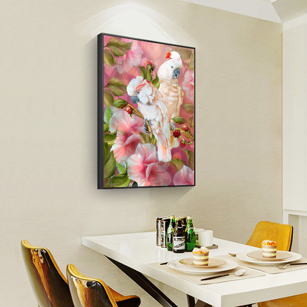 Parrots - Full Round Drill Diamond Painting 30*40CM