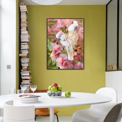 Parrots - Full Round Drill Diamond Painting 30*40CM