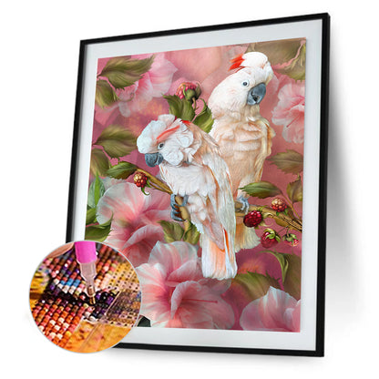 Parrots - Full Round Drill Diamond Painting 30*40CM