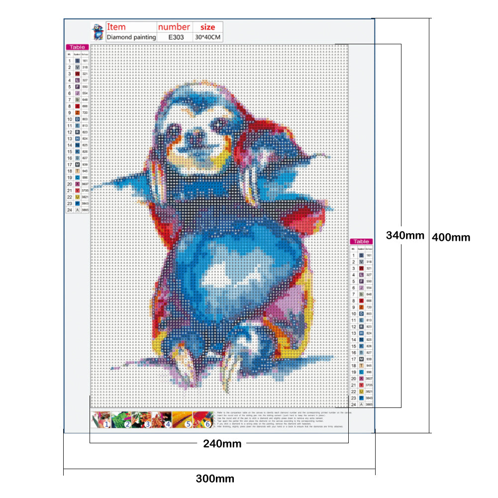 Sloth - Full Round Drill Diamond Painting 30*40CM