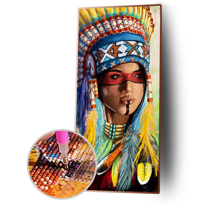 Lady - Full Round Drill Diamond Painting 45*85CM