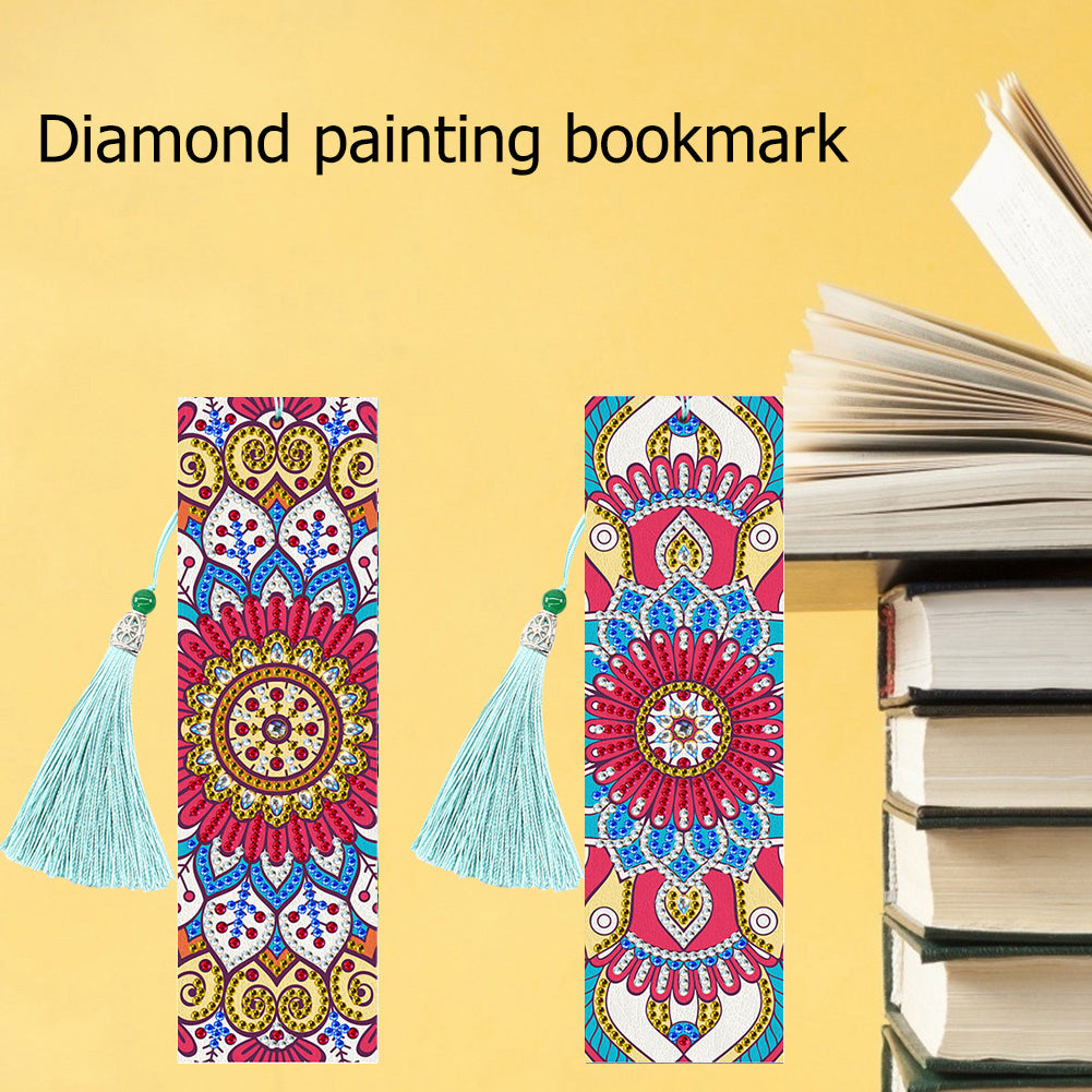 2pcs Diamond Painting Bookmark Special Shape Diamond Art Mosaic Page-marker