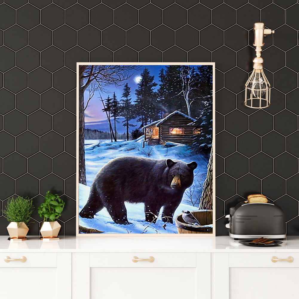 Bear - Full Round Drill Diamond Painting 30*40CM