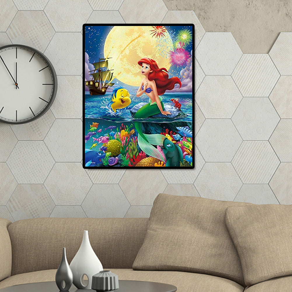 Mermaid - Full Round Drill Diamond Painting 30*40CM