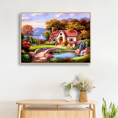 Landscape - Full Round Drill Diamond Painting 40*30CM