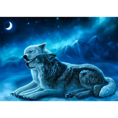 Wolf - Full Square Drill Diamond Painting 50*40CM