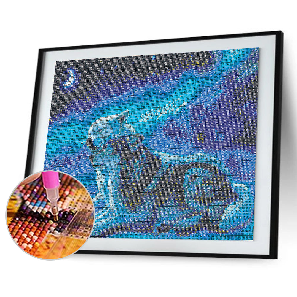 Wolf - Full Square Drill Diamond Painting 50*40CM