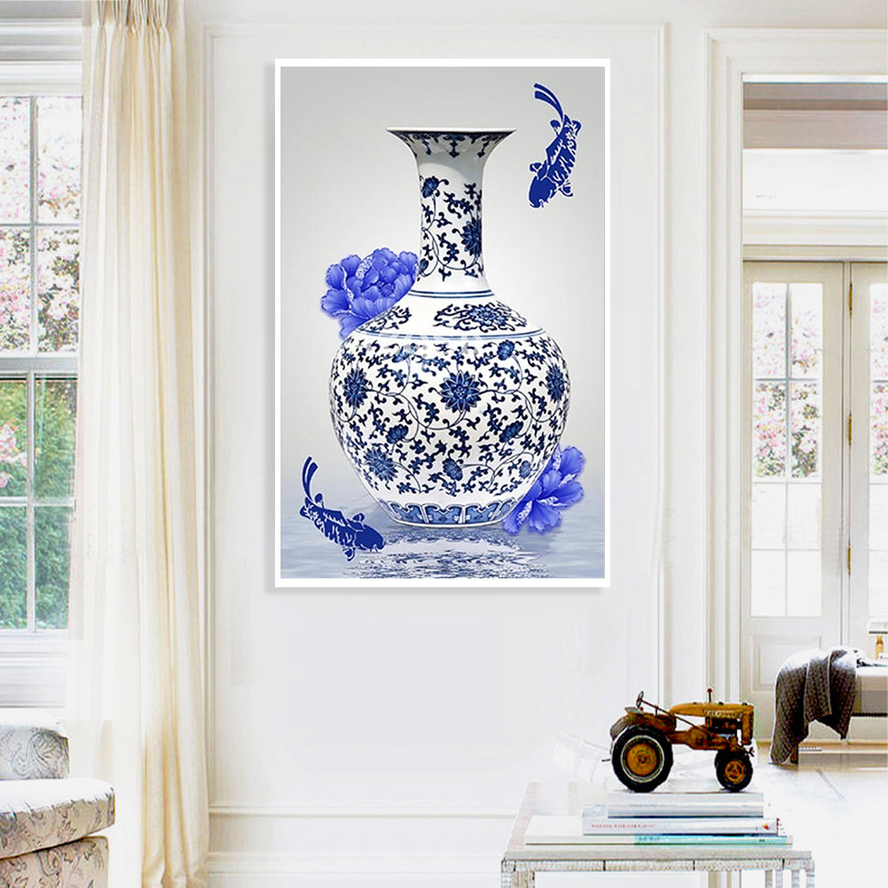 Vase - Full Round Drill Diamond Painting 40*60CM