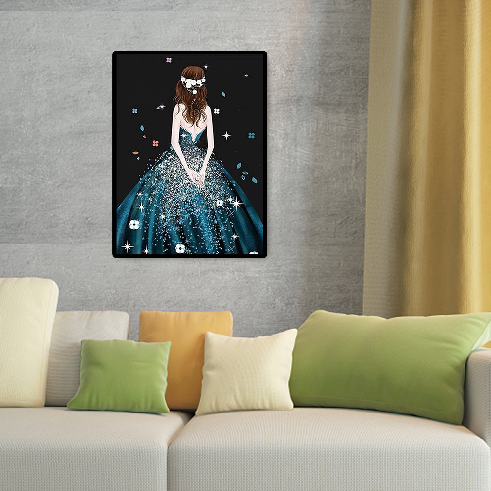 Girl - Full Round Drill Diamond Painting 30*40CM