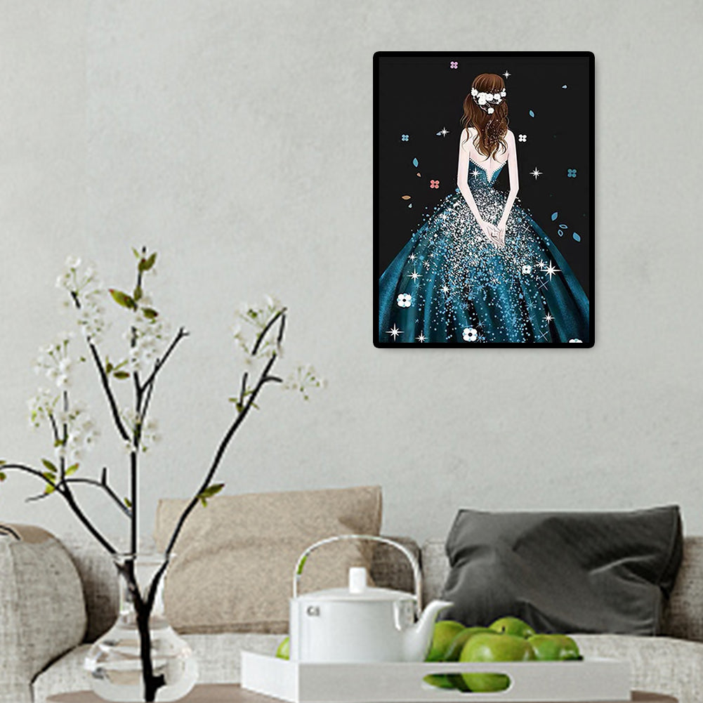 Girl - Full Round Drill Diamond Painting 30*40CM