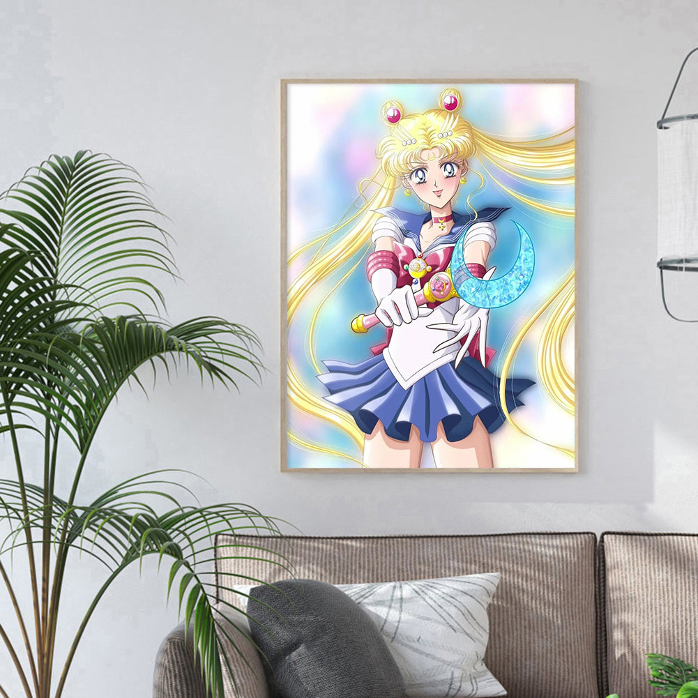 Sailor Moon - Full Round Drill Diamond Painting 30*40CM