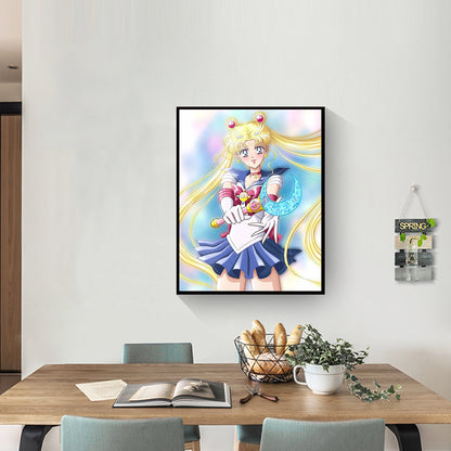 Sailor Moon - Full Round Drill Diamond Painting 30*40CM