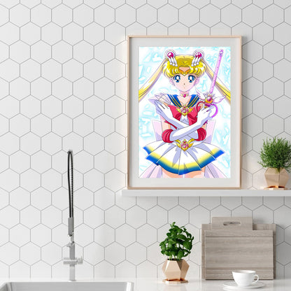 Sailor Moon - Full Round Drill Diamond Painting 30*40CM