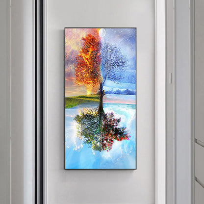 Tree - Full Round Drill Diamond Painting 45*85CM