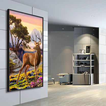 Deer - Full Round Drill Diamond Painting 45*85CM