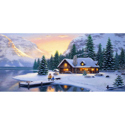 Snowfield - Full Round Drill Diamond Painting 80*40CM