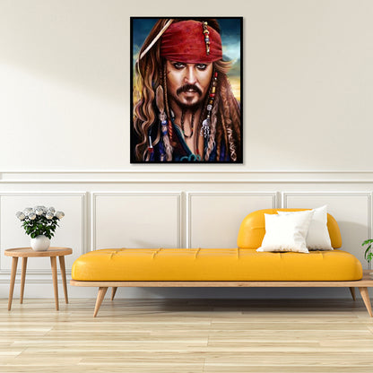 Captain Pirate - Full Square Drill Diamond Painting 40*50CM