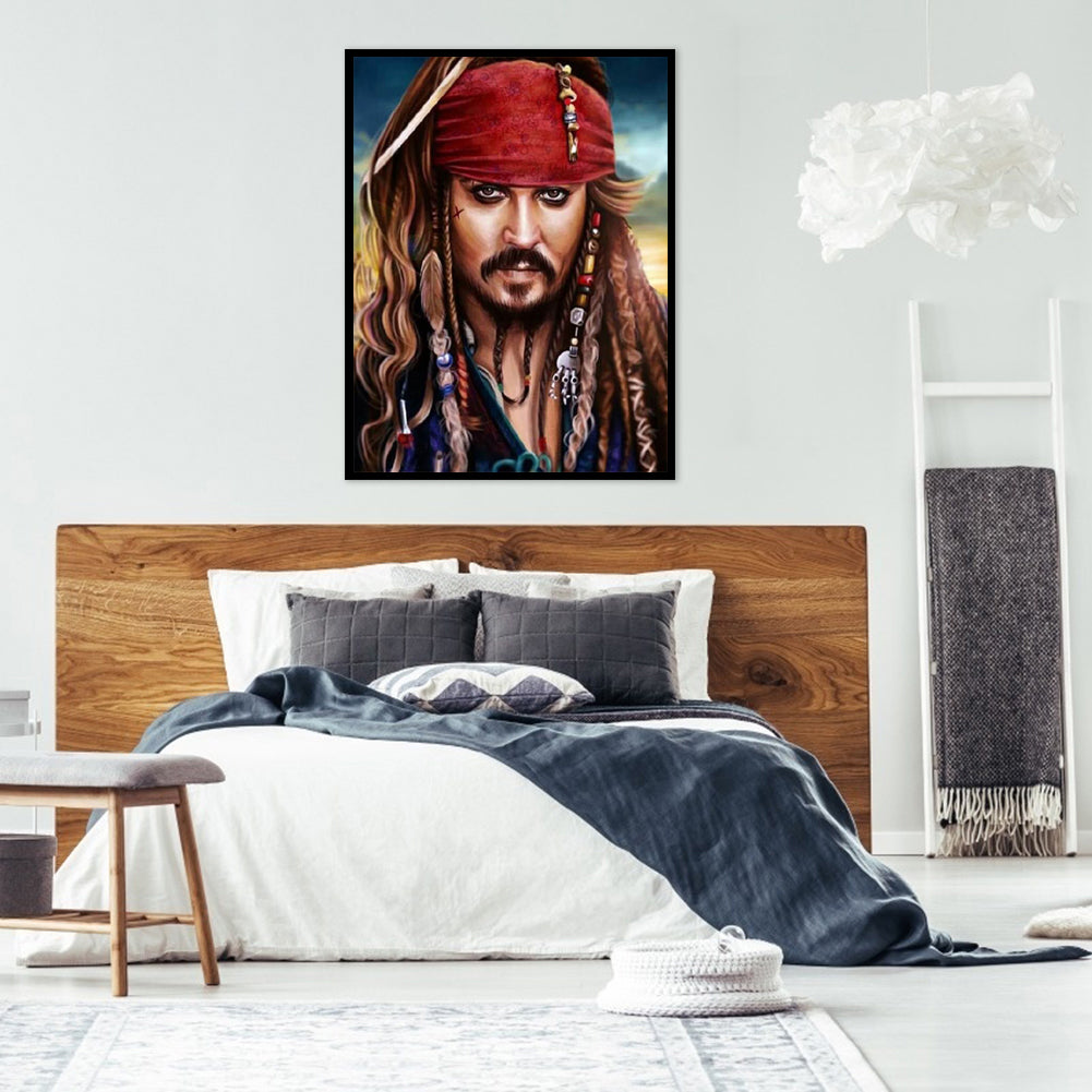 Captain Pirate - Full Square Drill Diamond Painting 40*50CM