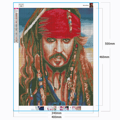 Captain Pirate - Full Square Drill Diamond Painting 40*50CM