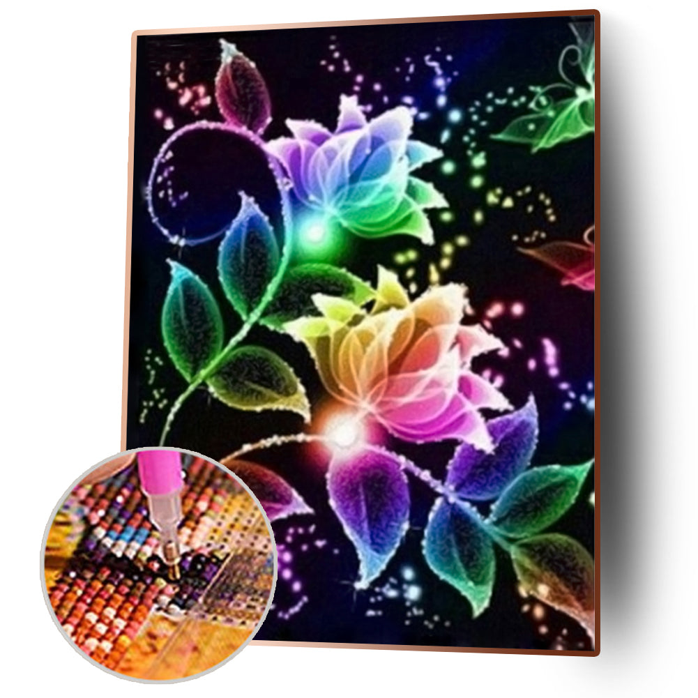 Flowers - Full Square Drill Diamond Painting 40*50CM