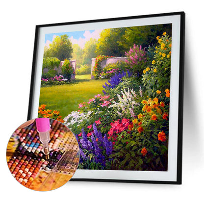 Garden - Full Round Drill Diamond Painting 30*30CM