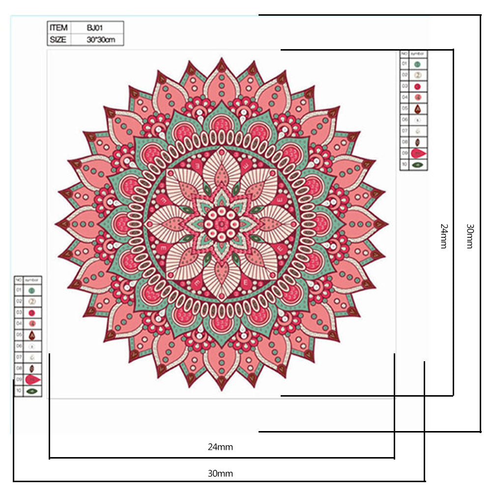 Datura - Special Shaped Drill Diamodn Painting 30*30CM