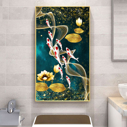 Fish - Full Round Drill Diamond Painting 45*85CM