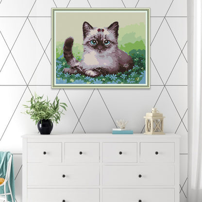 Cats - 14CT Stamped Cross Stitch 39*32CM