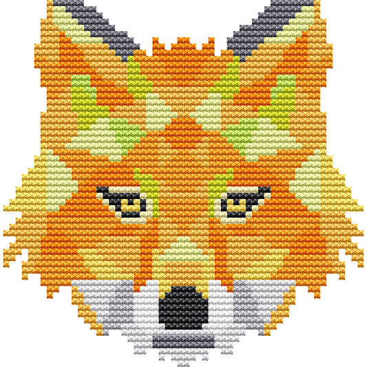 Fox - 14CT Stamped Cross Stitch 15*15CM