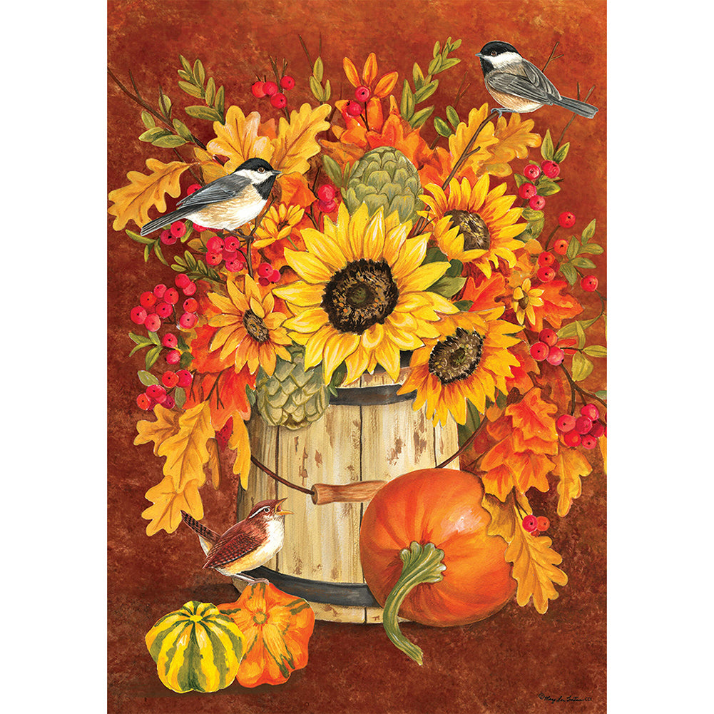 Pumpkin - Full Round Drill Diamond Painting 30*40CM