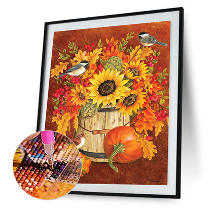 Pumpkin - Full Round Drill Diamond Painting 30*40CM