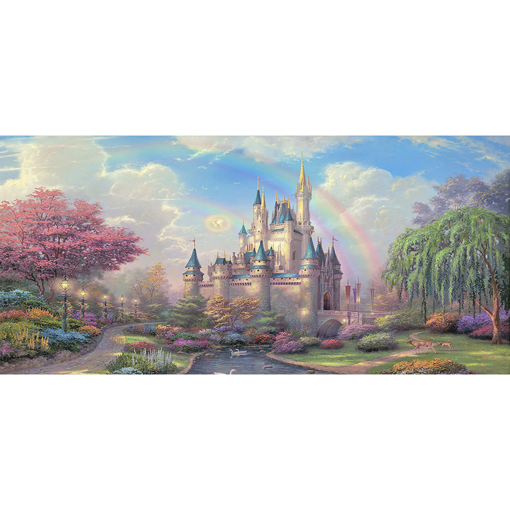 Fairy World - Full Round Drill Diamond Painting 80*40CM